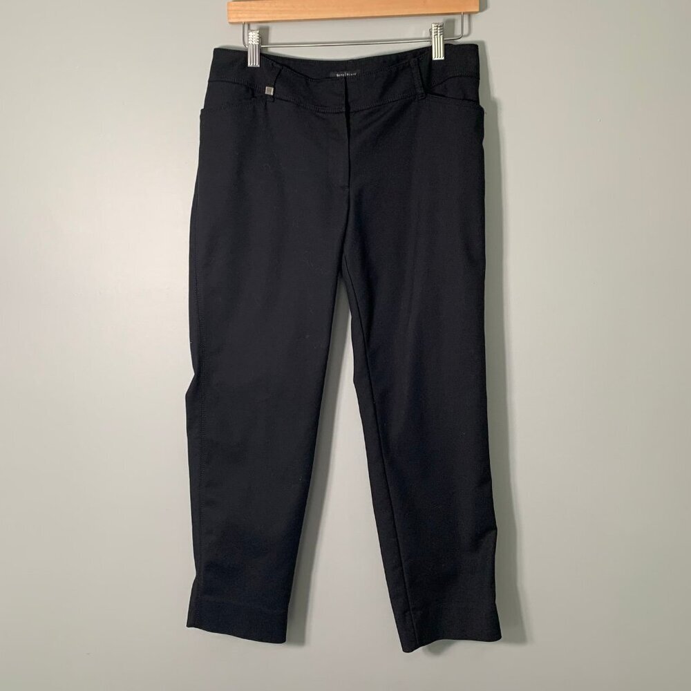 White House Black Market Perfect Form Slim Ankle Pants Black Size 8R Womens